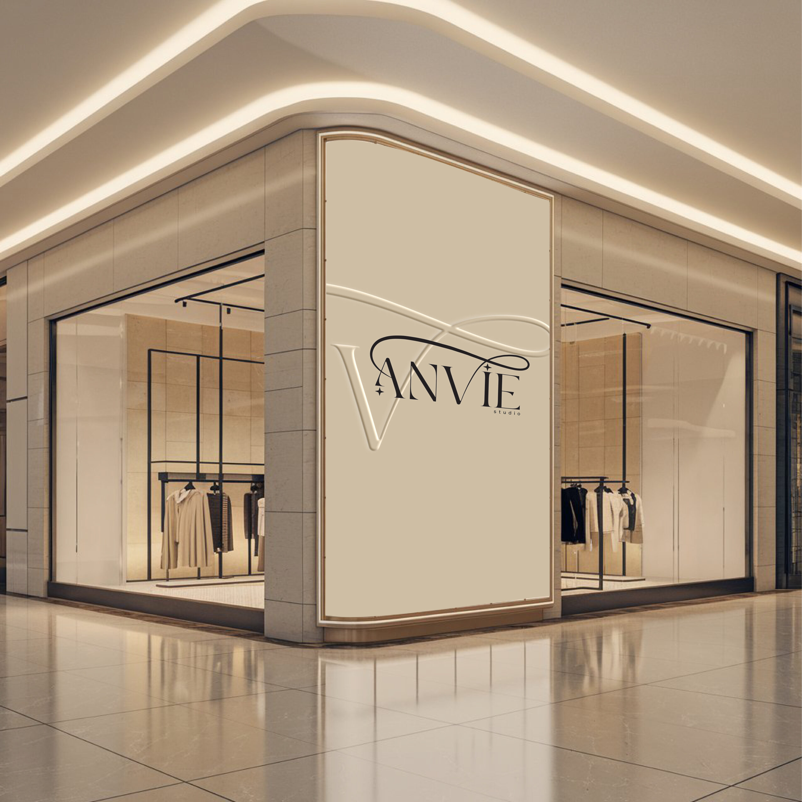 interior station mockup white page